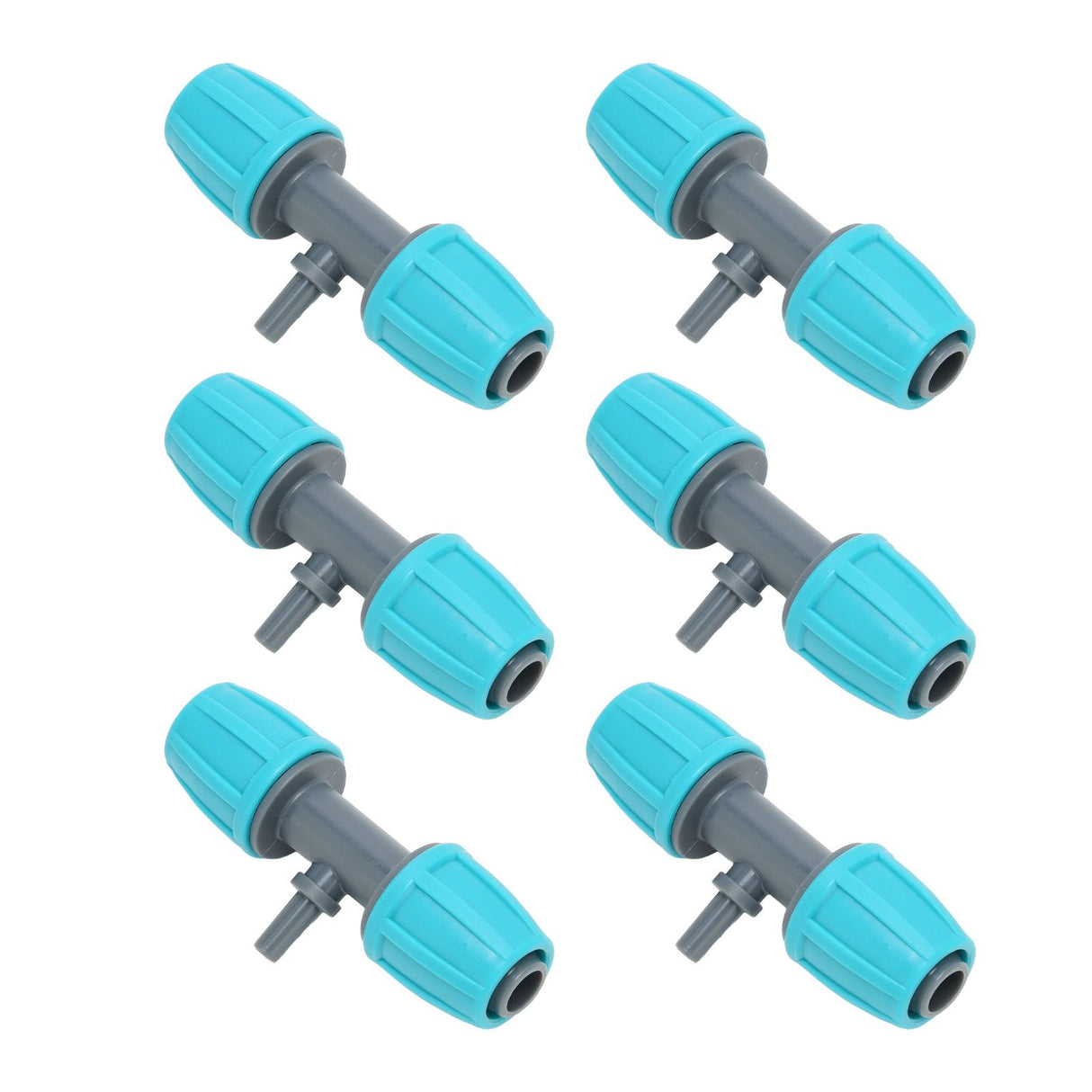 10PCS 16mm to 4/7 Barbed Tee Irrigation Tube Reducing Tee Connector Fitting for Garden Courtyard