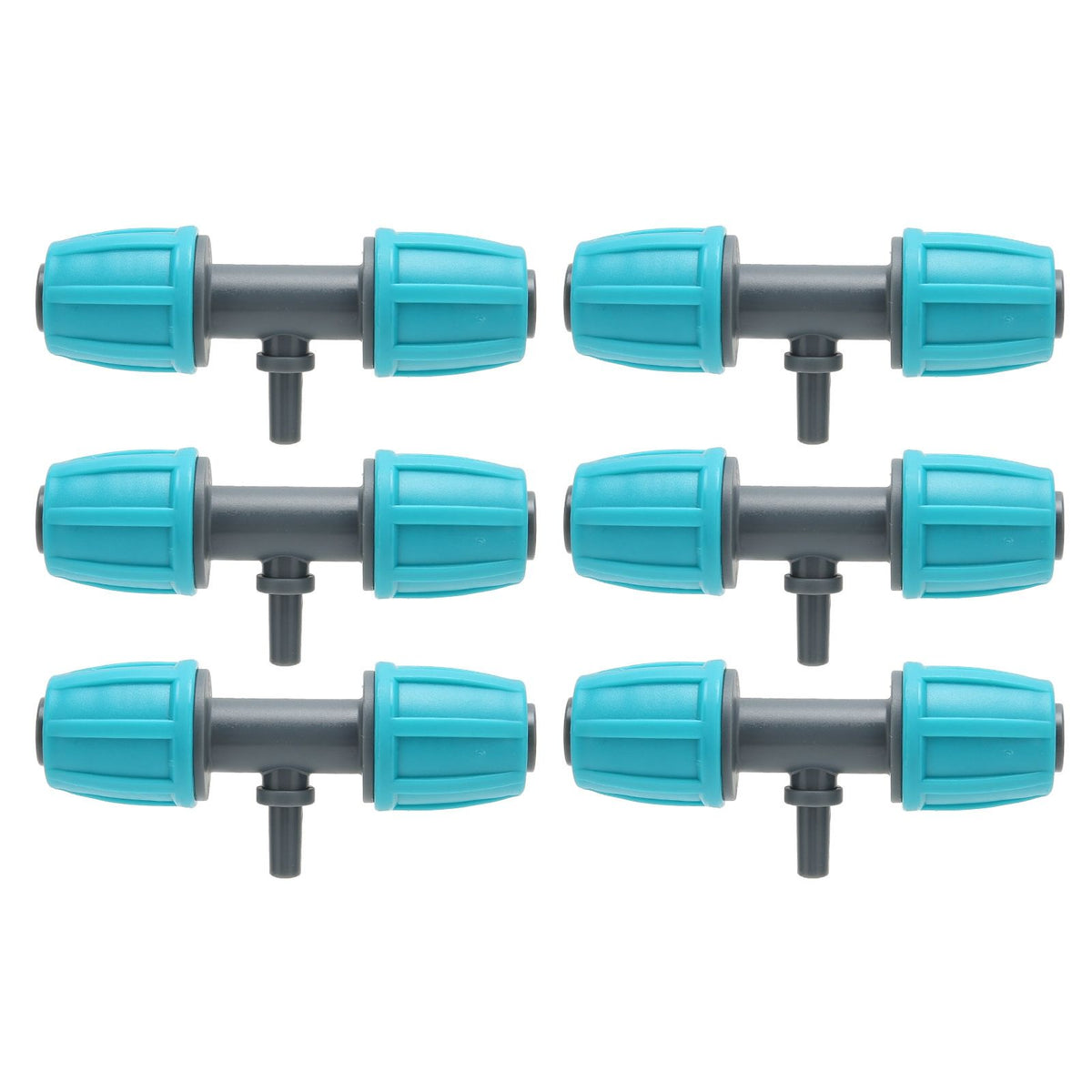 10PCS 16mm to 4/7 Barbed Tee Irrigation Tube Reducing Tee Connector Fitting for Garden Courtyard
