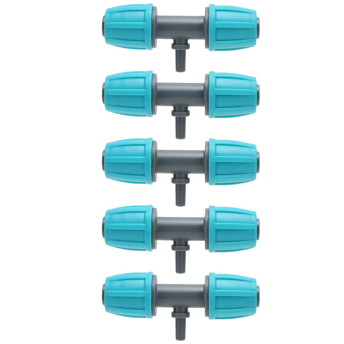 10PCS 16mm to 4/7 Barbed Tee Irrigation Tube Reducing Tee Connector Fitting for Garden Courtyard