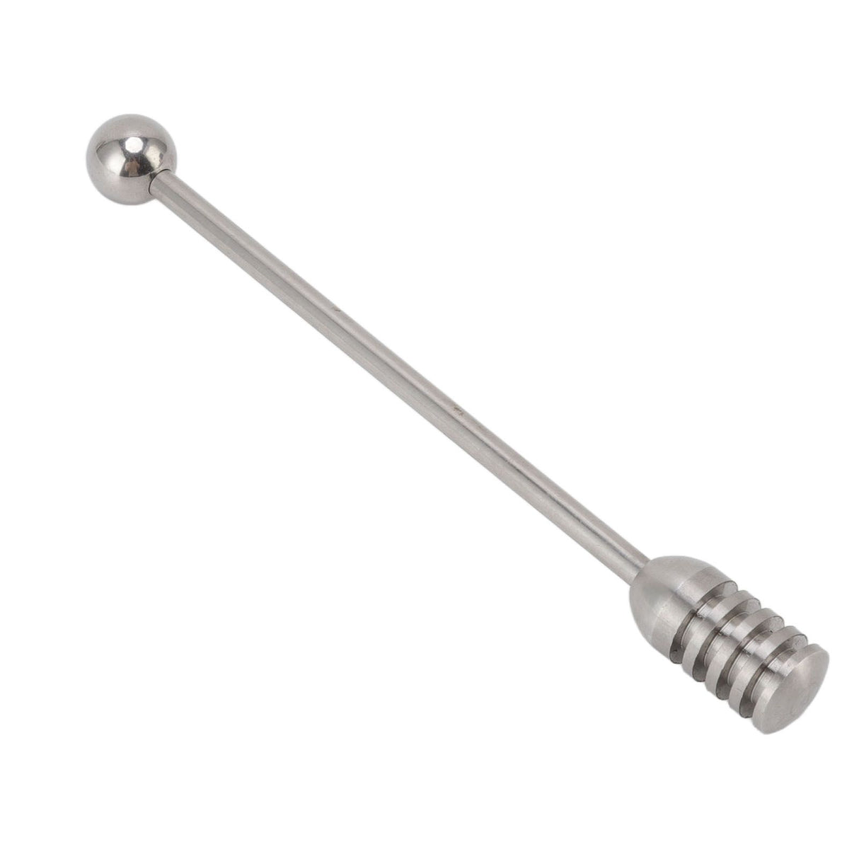 Honey Stick 15.5cm 304 Stainless Steel Fluted Design Easy Cleaning Honey Mixing Stick Coffee Stirrer Stirring Sticks