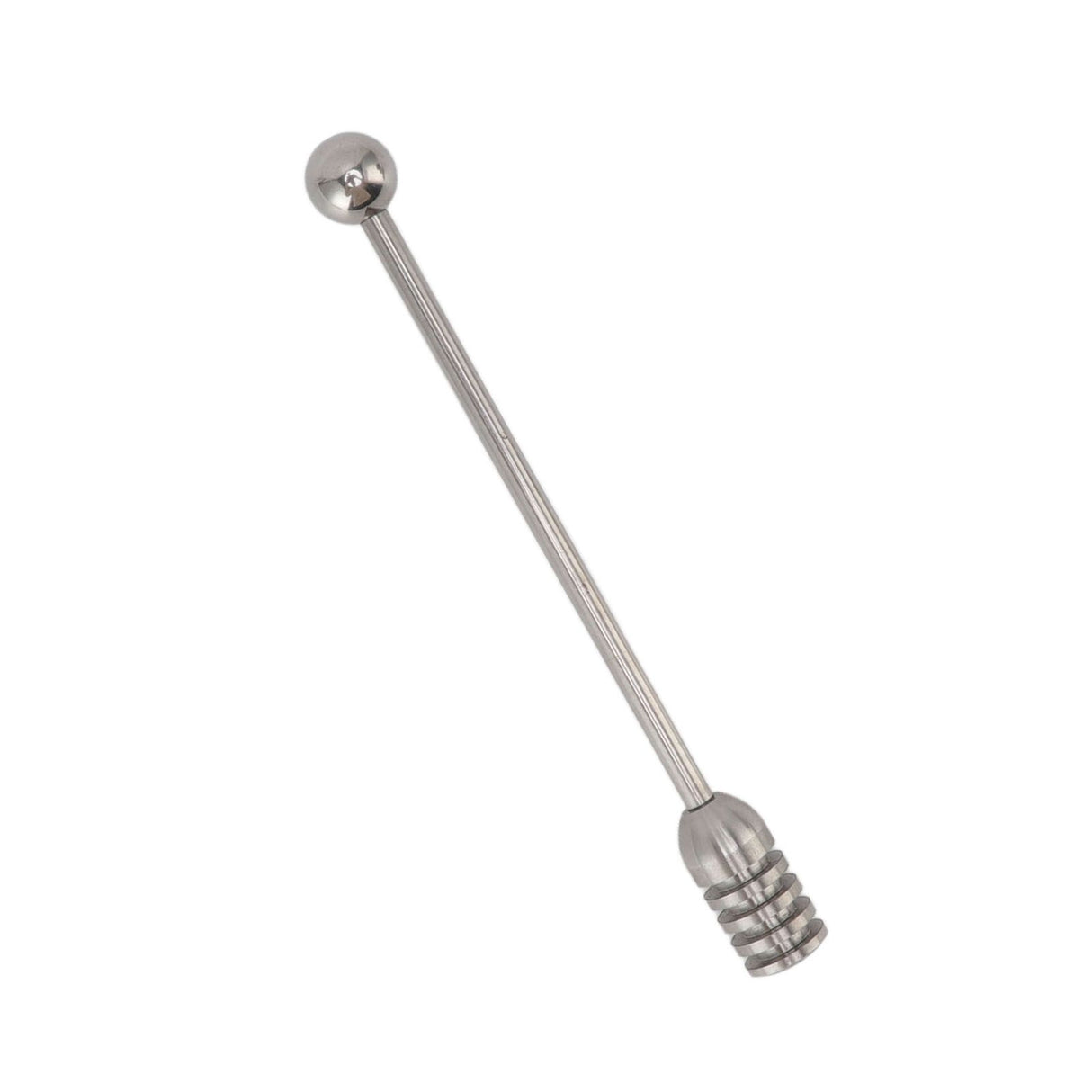 Honey Stick 15.5cm 304 Stainless Steel Fluted Design Easy Cleaning Honey Mixing Stick Coffee Stirrer Stirring Sticks
