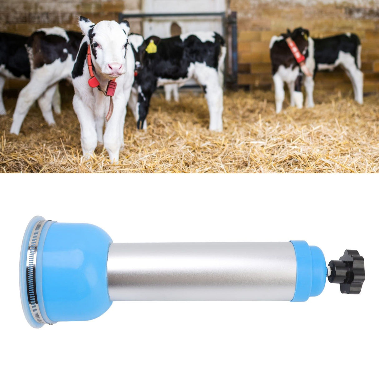 Calf Assisted Breathing Pump Professional Blue Calf Breathing Pump for Home Cattle Farm