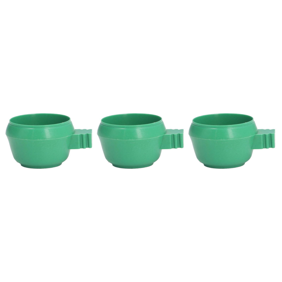 25Pcs Mini Bird Parrots Food Water Bowl Inlay Installation Round Green Parrots Small Food Water Bowl for Farms Home S