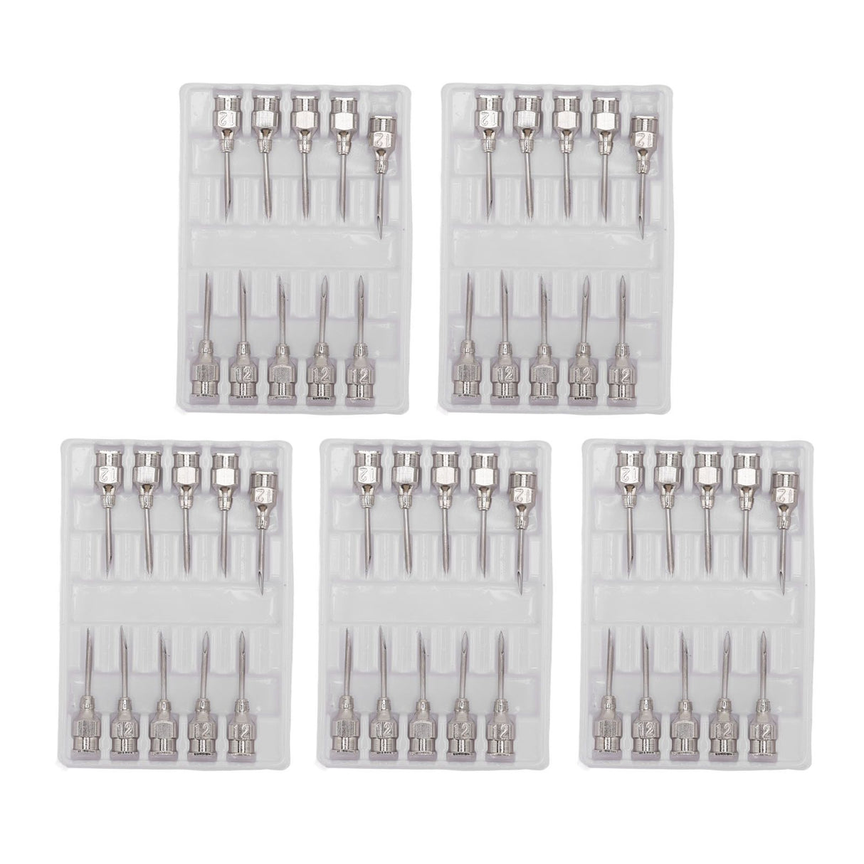 Poultry Injection Needles Stainless Steel Bovine Pig Injection Needle Cow Pig Injection Needle Accessories 12x15mm / 0.5x0.6in