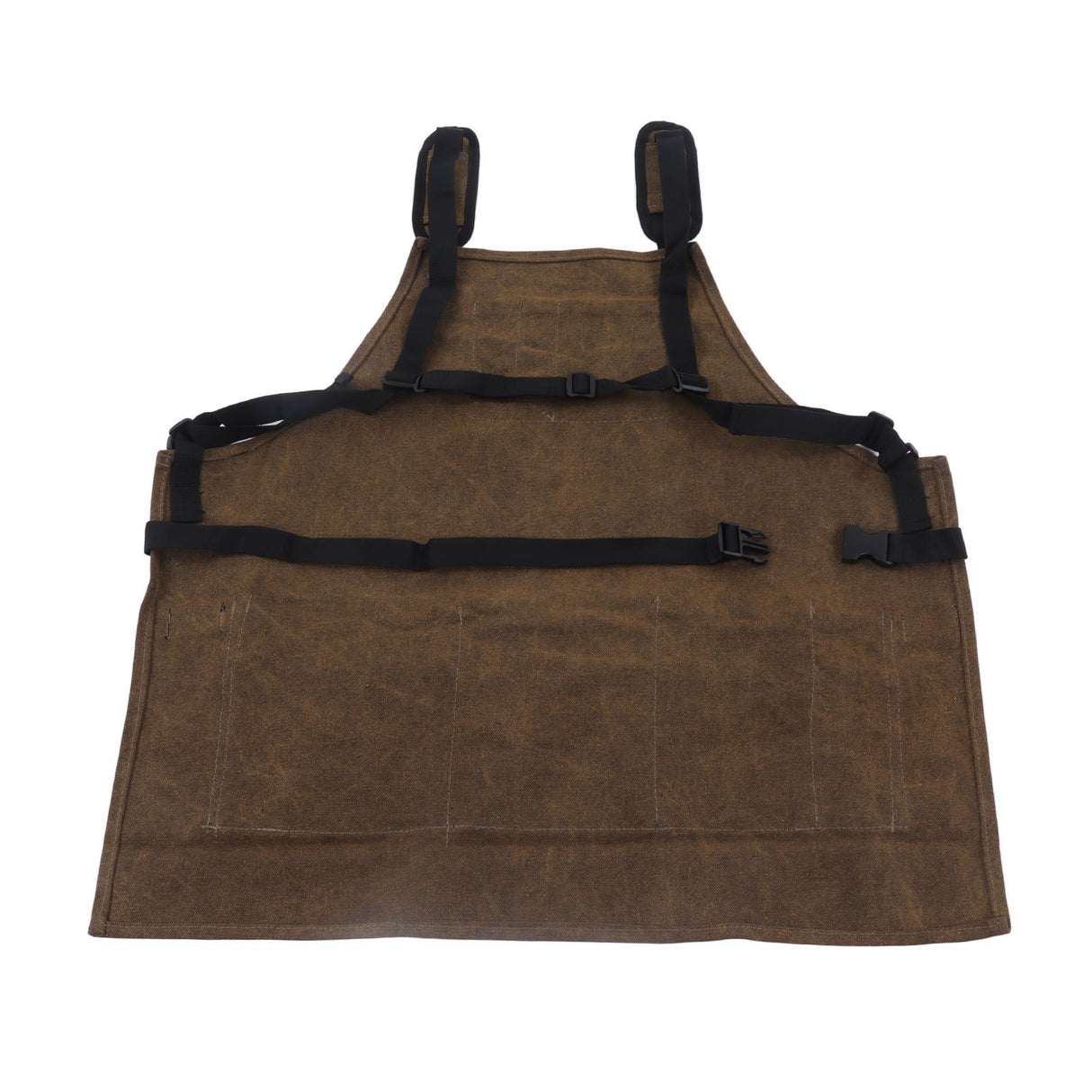 Woodworking Shop Apron Large Capacity Pocket Adjustment Shoulder Straps Waxed Apron for Carpentry Electrician