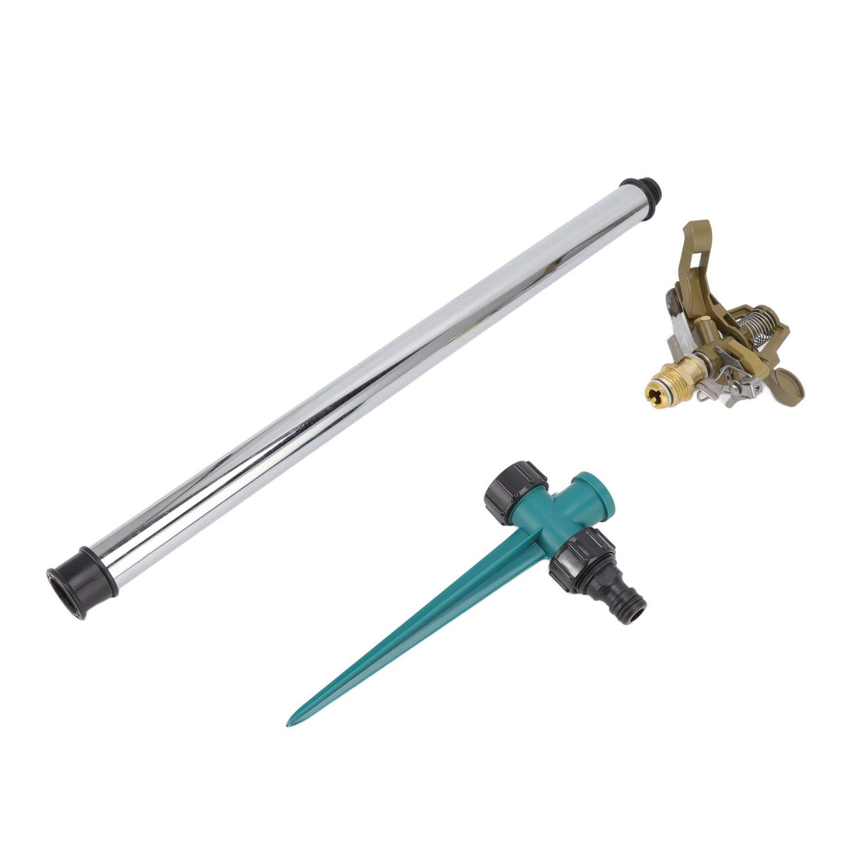 Garden Sprinkler Automatic 360 Degree Rotating 2 Modes Adjustable Zinc Alloy Lawn Sprinkler for Gardens