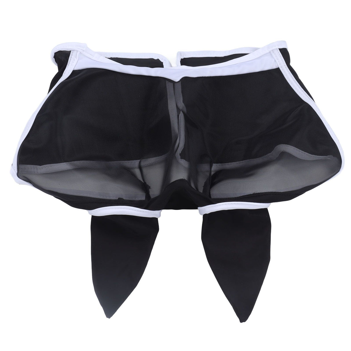 Horse Fly Mask Breathable Comfortable Soft Fine Mesh Design Horse Face Mask Horse Supplies with Ears Black