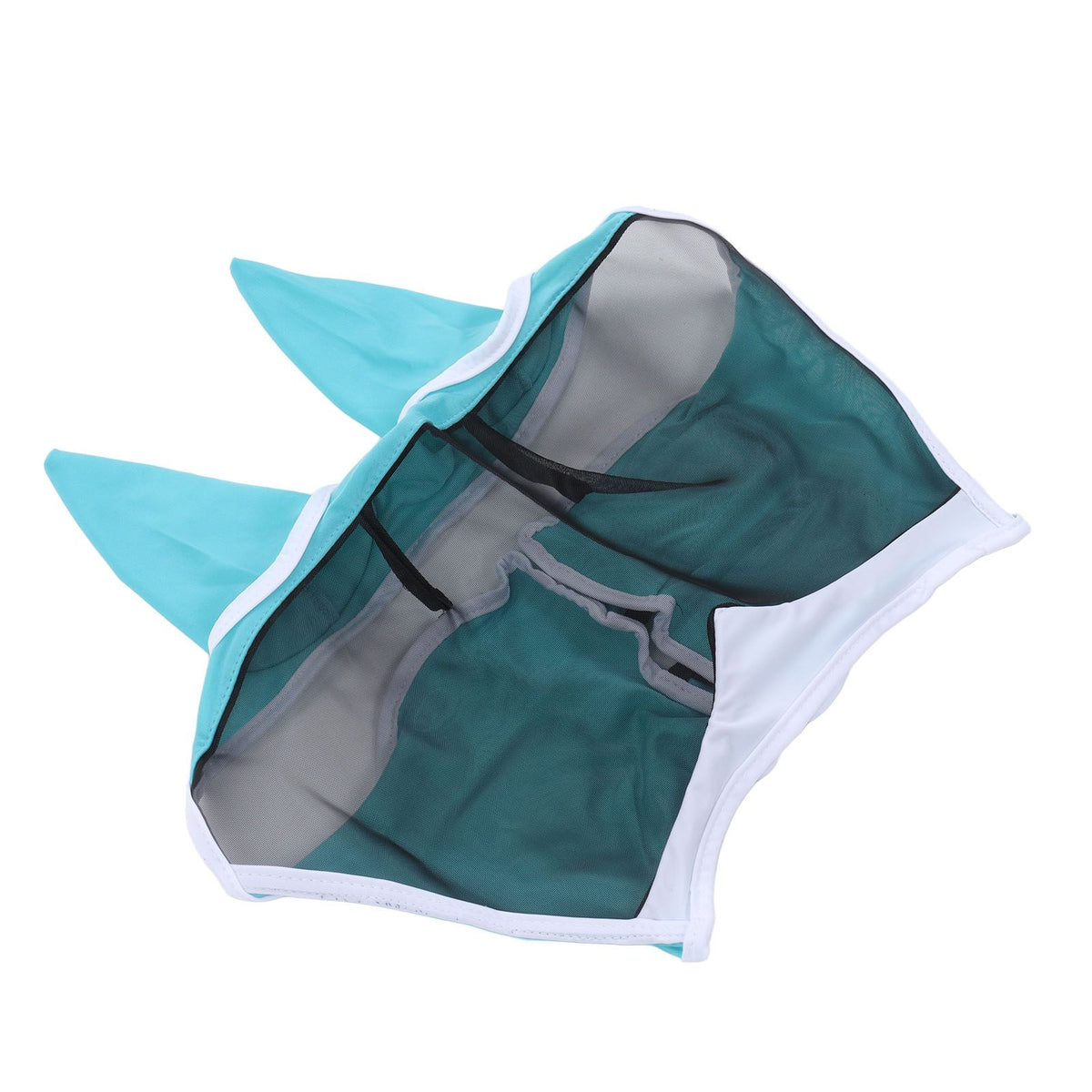 Horse Fly Mask Breathable Comfortable Soft Fine Mesh Design Horse Face Mask Horse Supplies with Ears Blue