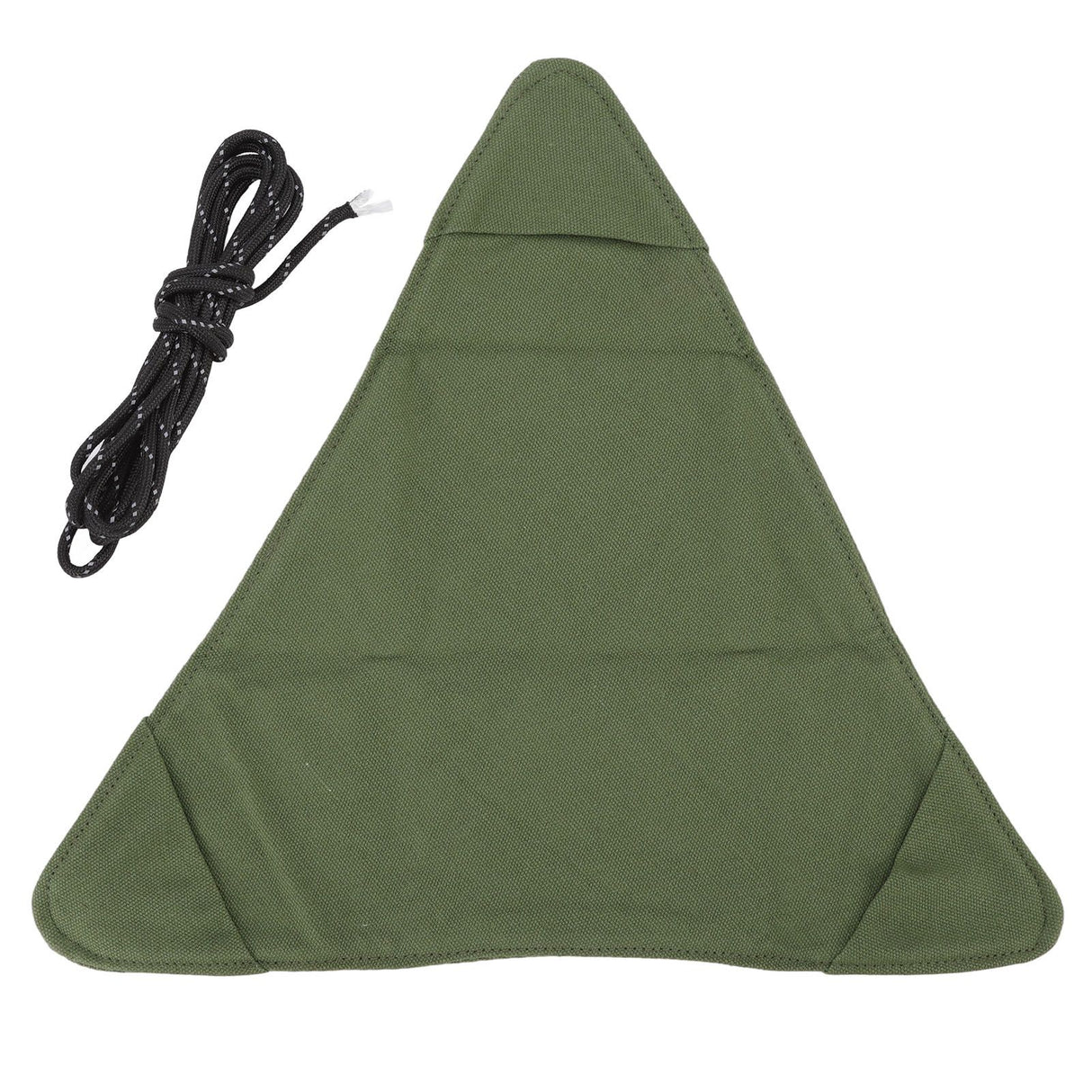 Tripod Stool Cloth Portable Foldable Triangle Stool Cloth Handcraft Anti Scratch Canvas Camping Stool Cloth for Fishing Military Green