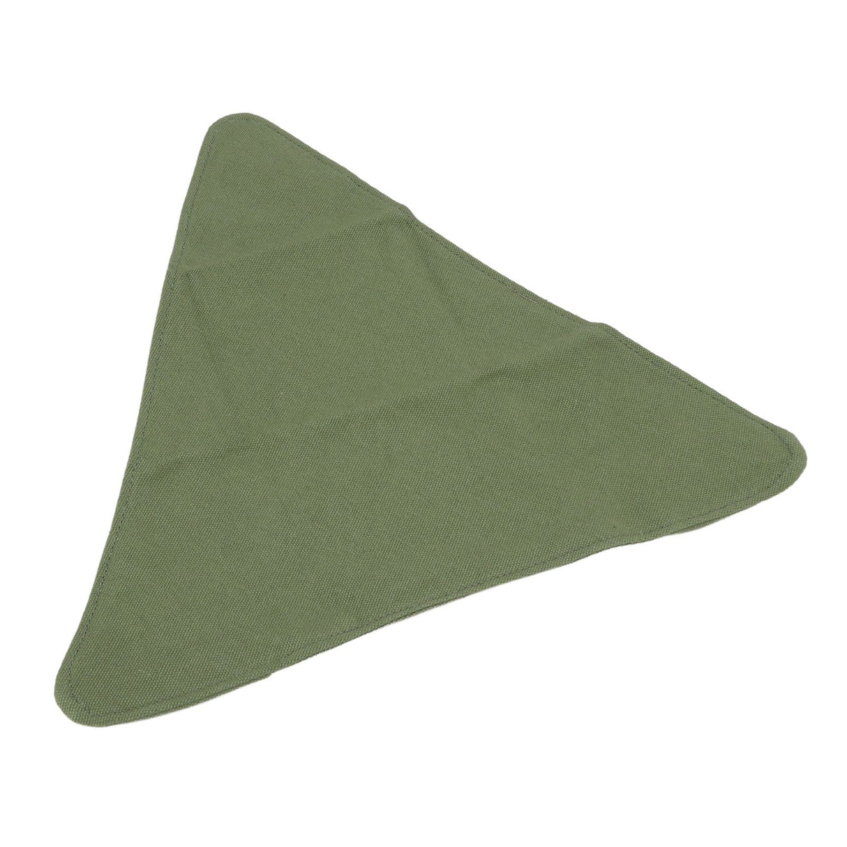 Tripod Stool Cloth Portable Foldable Triangle Stool Cloth Handcraft Anti Scratch Canvas Camping Stool Cloth for Fishing Military Green