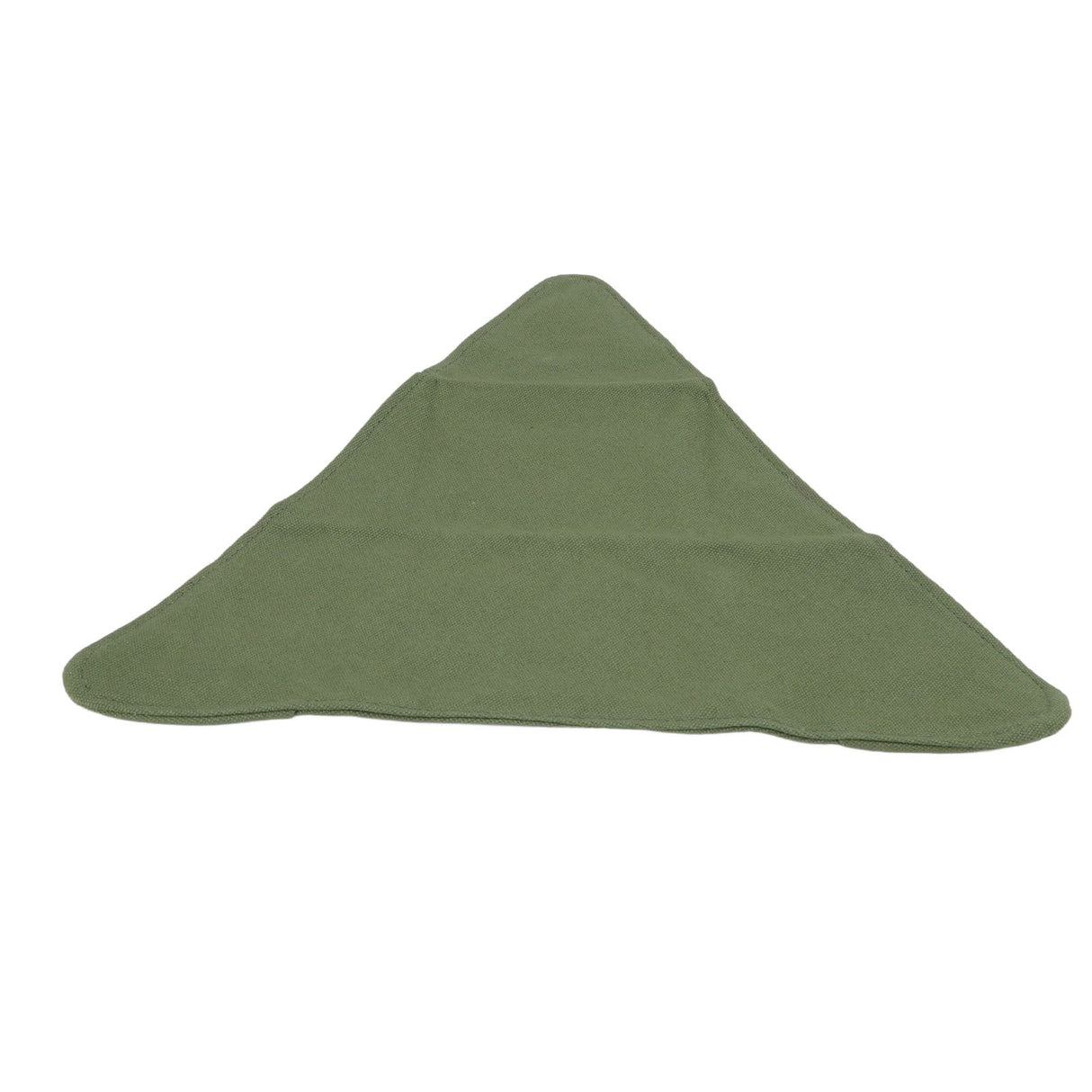 Tripod Stool Cloth Portable Foldable Triangle Stool Cloth Handcraft Anti Scratch Canvas Camping Stool Cloth for Fishing Military Green