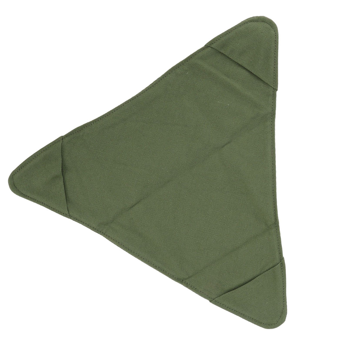 Tripod Stool Cloth Portable Foldable Triangle Stool Cloth Handcraft Anti Scratch Canvas Camping Stool Cloth for Fishing Military Green