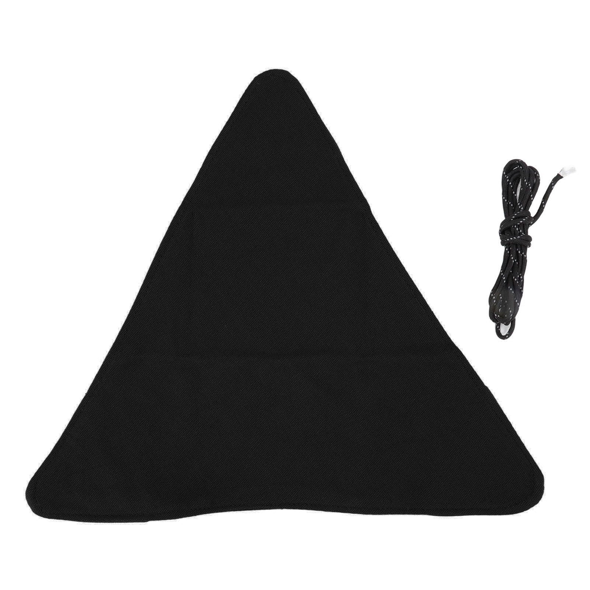 Tripod Stool Cloth Portable Foldable Triangle Stool Cloth Handcraft Anti Scratch Canvas Camping Stool Cloth for Fishing Black