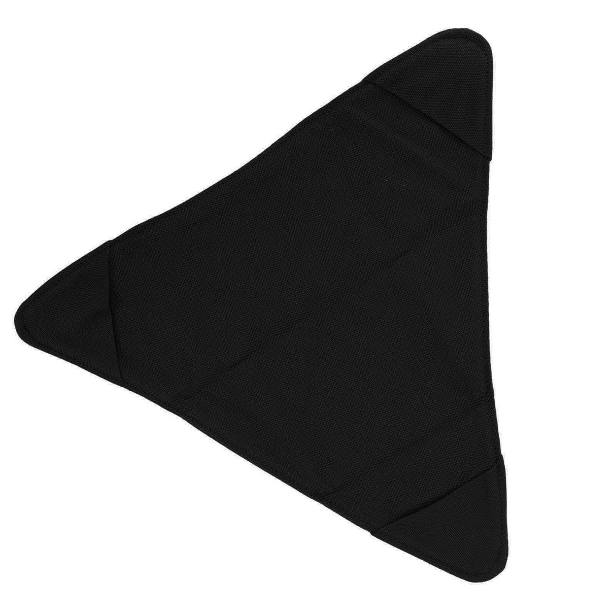 Tripod Stool Cloth Portable Foldable Triangle Stool Cloth Handcraft Anti Scratch Canvas Camping Stool Cloth for Fishing Black