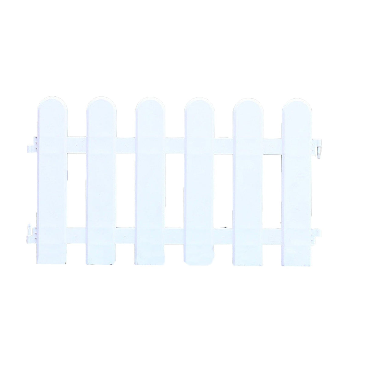 White Edgings Garden Picket Fence Ornamental Grass Lawn Flowerbeds Plant Borders for Indoor and Outdoor Villas 50×30cm / 19.7x11.8in