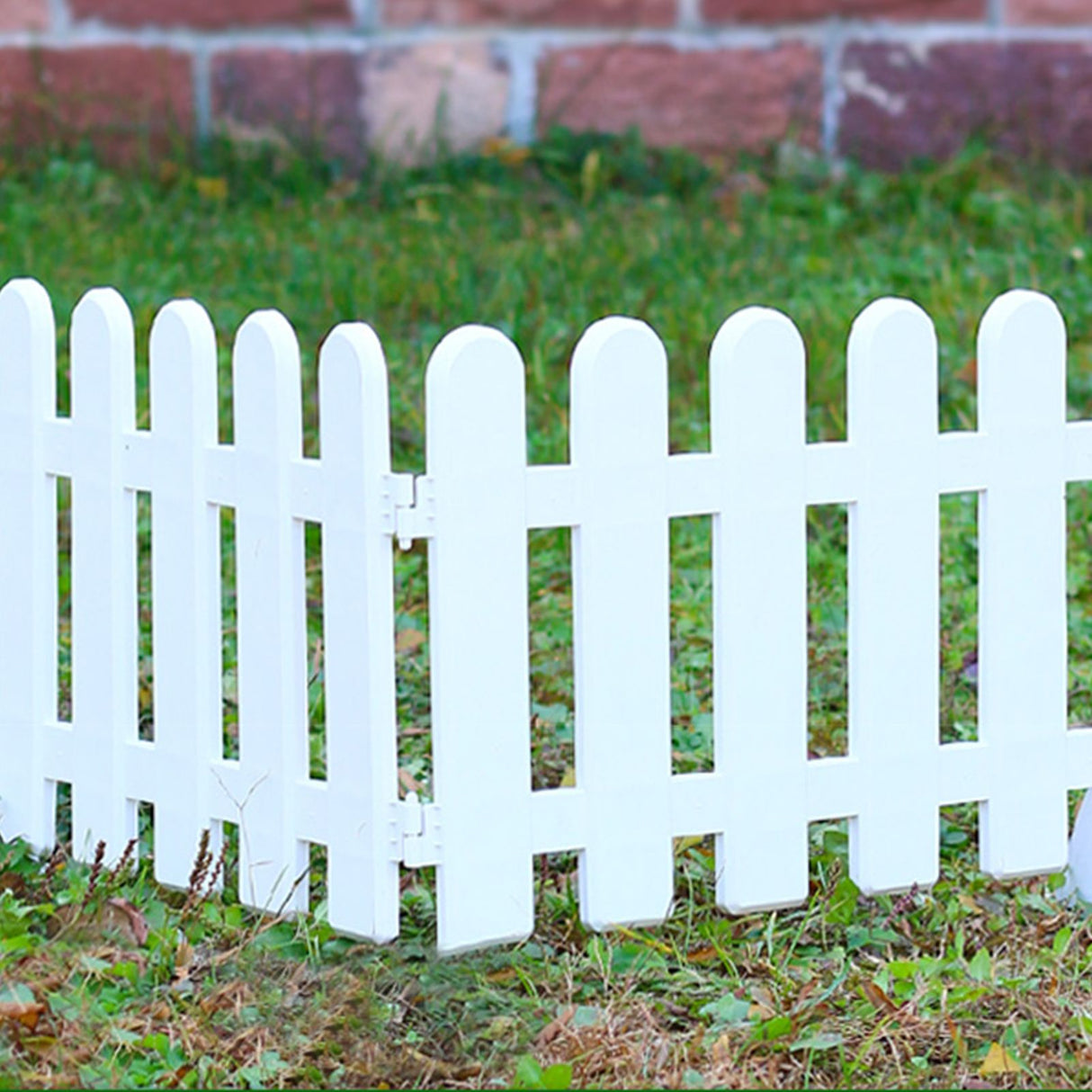 White Edgings Garden Picket Fence Ornamental Grass Lawn Flowerbeds Plant Borders for Indoor and Outdoor Villas 50×20cm / 19.7x7.9in