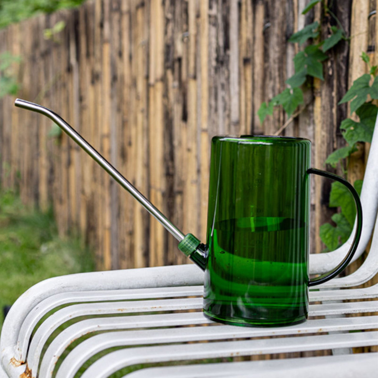 1L Watering Can PP Fully Transparent Indoor Plants Watering Can with Long Spout for Garden Emeralds