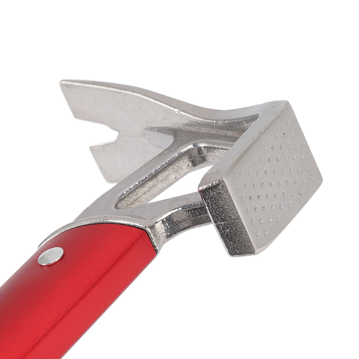 Camping Hammer Stainless Steel Ox Horn Head Aluminum Handle Large Resistance Tent Stake Hammer for Camping Outdoor Red