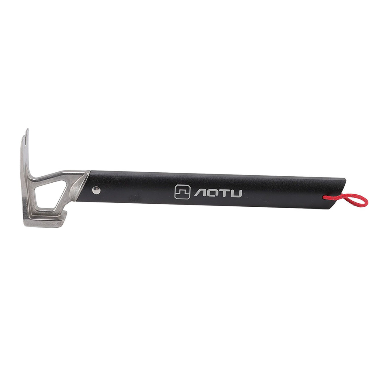 Camping Hammer Stainless Steel Ox Horn Head Aluminum Handle Large Resistance Tent Stake Hammer for Camping Outdoor Black