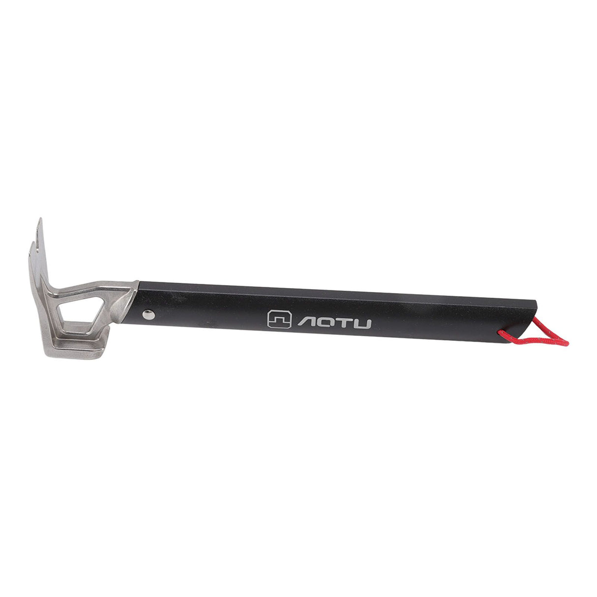 Camping Hammer Stainless Steel Ox Horn Head Aluminum Handle Large Resistance Tent Stake Hammer for Camping Outdoor Black