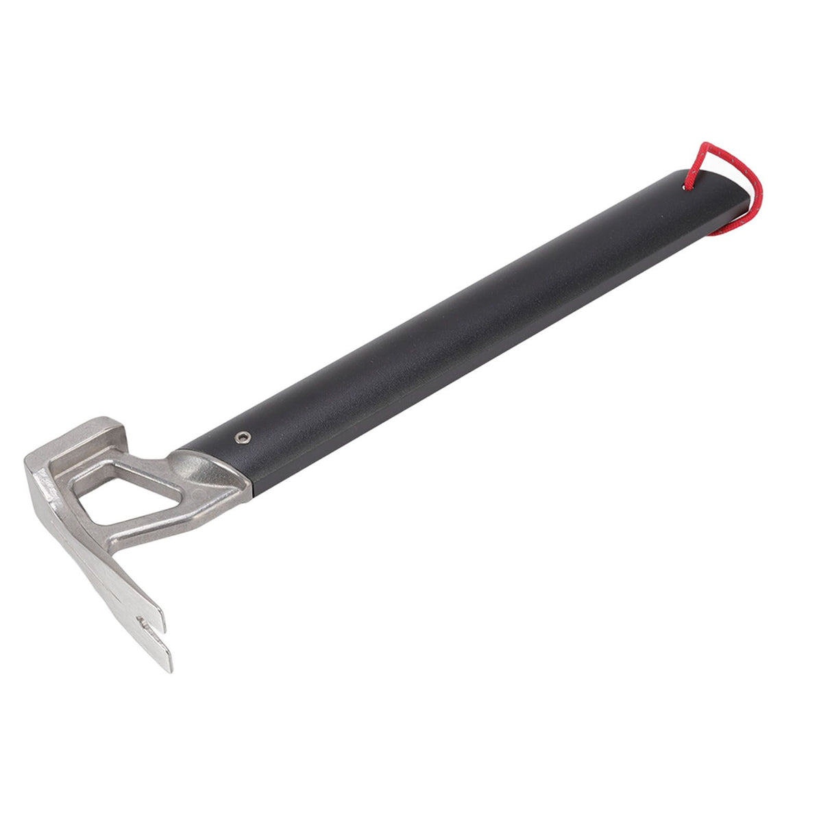 Camping Hammer Stainless Steel Ox Horn Head Aluminum Handle Large Resistance Tent Stake Hammer for Camping Outdoor Black