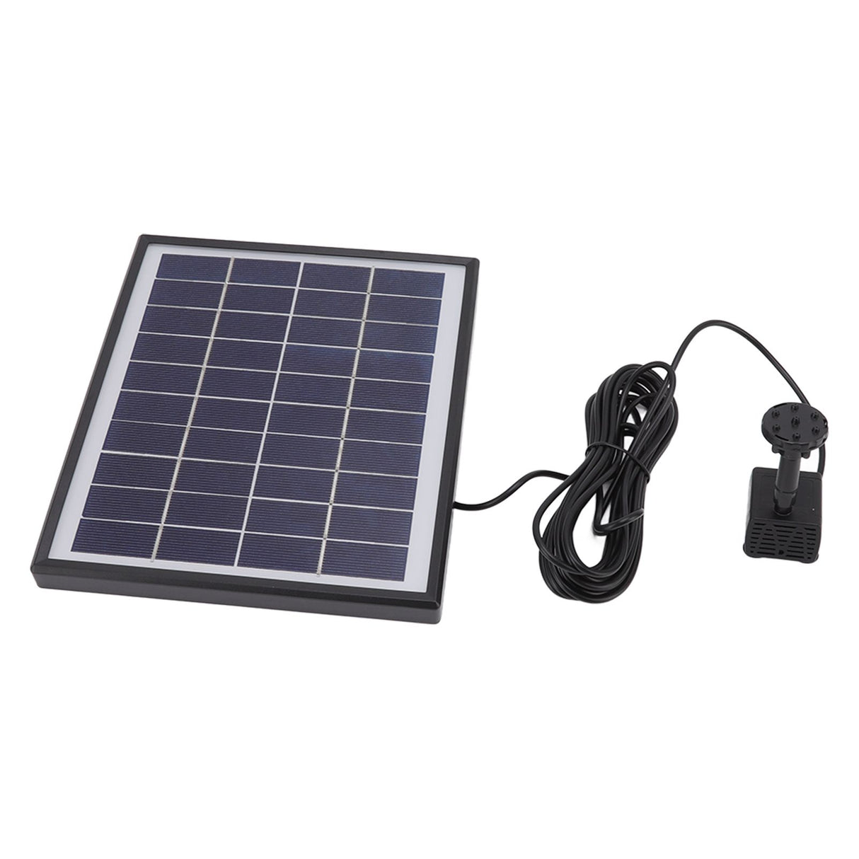 Solar Fountain Pump 5.0W Prevent Clogging Portable Easy to Clean Solar Water Pump Floating Fountain for Outdoor 12V