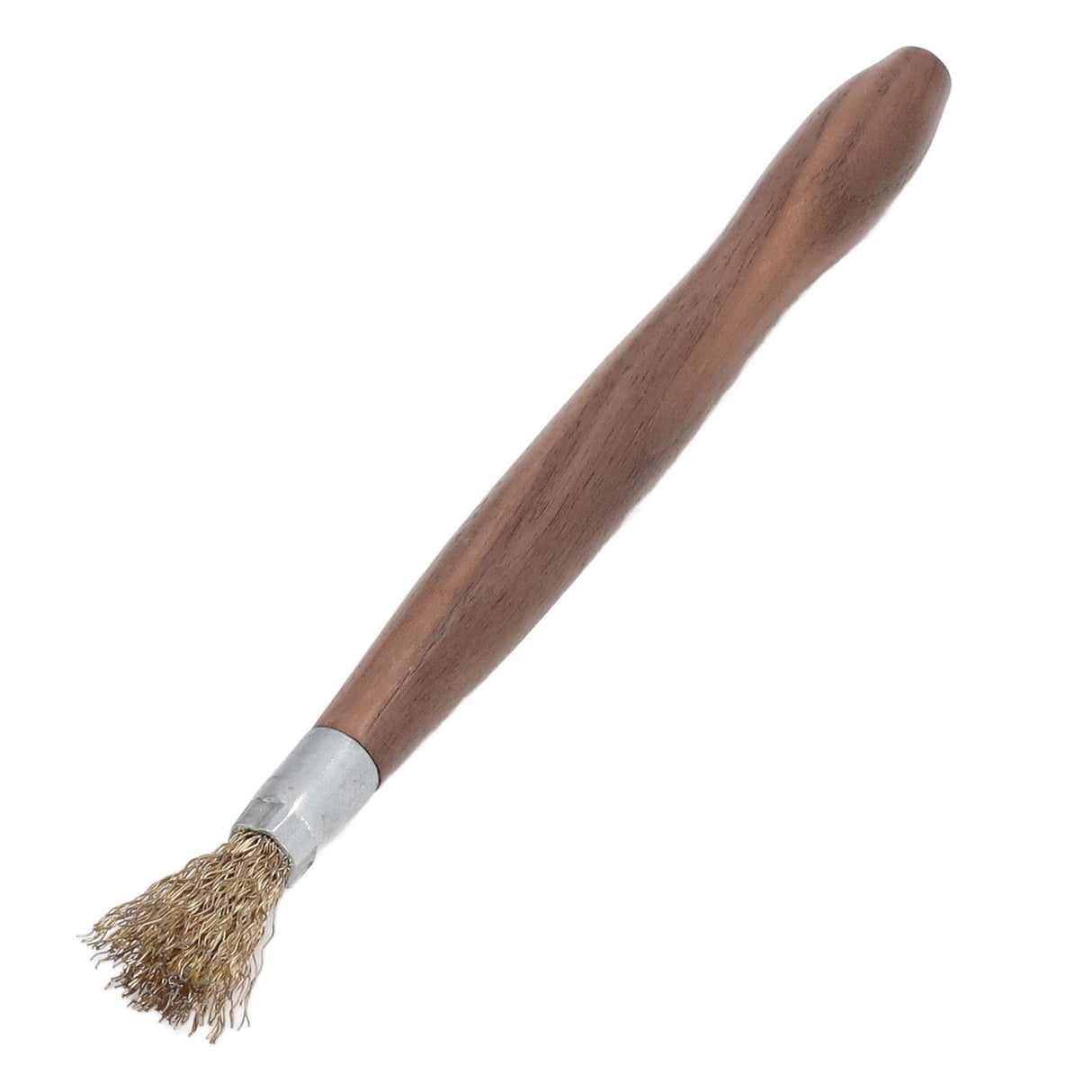 Steel Wire Brush Wearable Rust Proof Wood Handle Professional Bonsai Cleaning Tool for Potted Plants