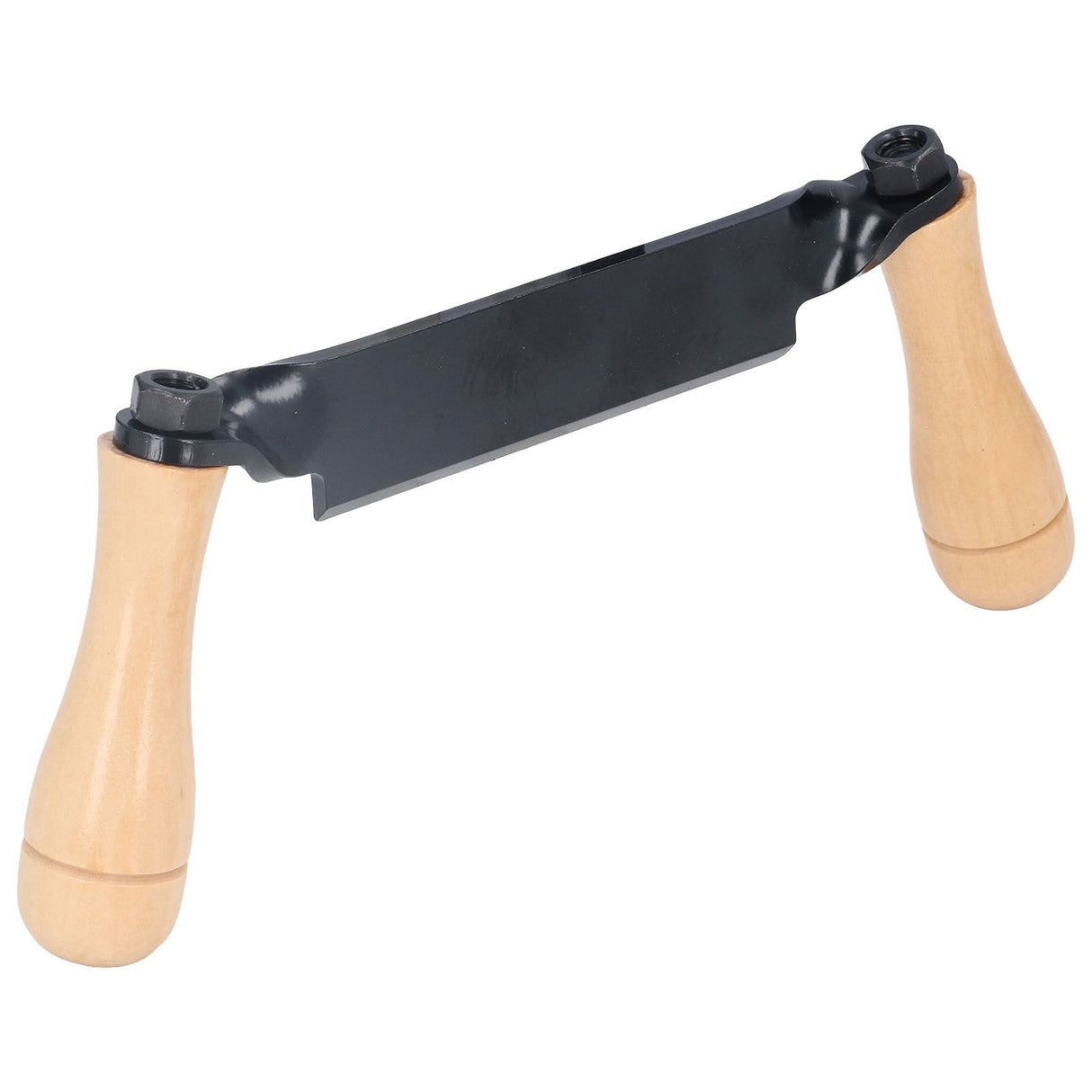 Straight Draw Knife Tungsten Steel Wooden Handle Straight Type Safe Durable Draw Shave Tool for Log Wood Fence Post 8in