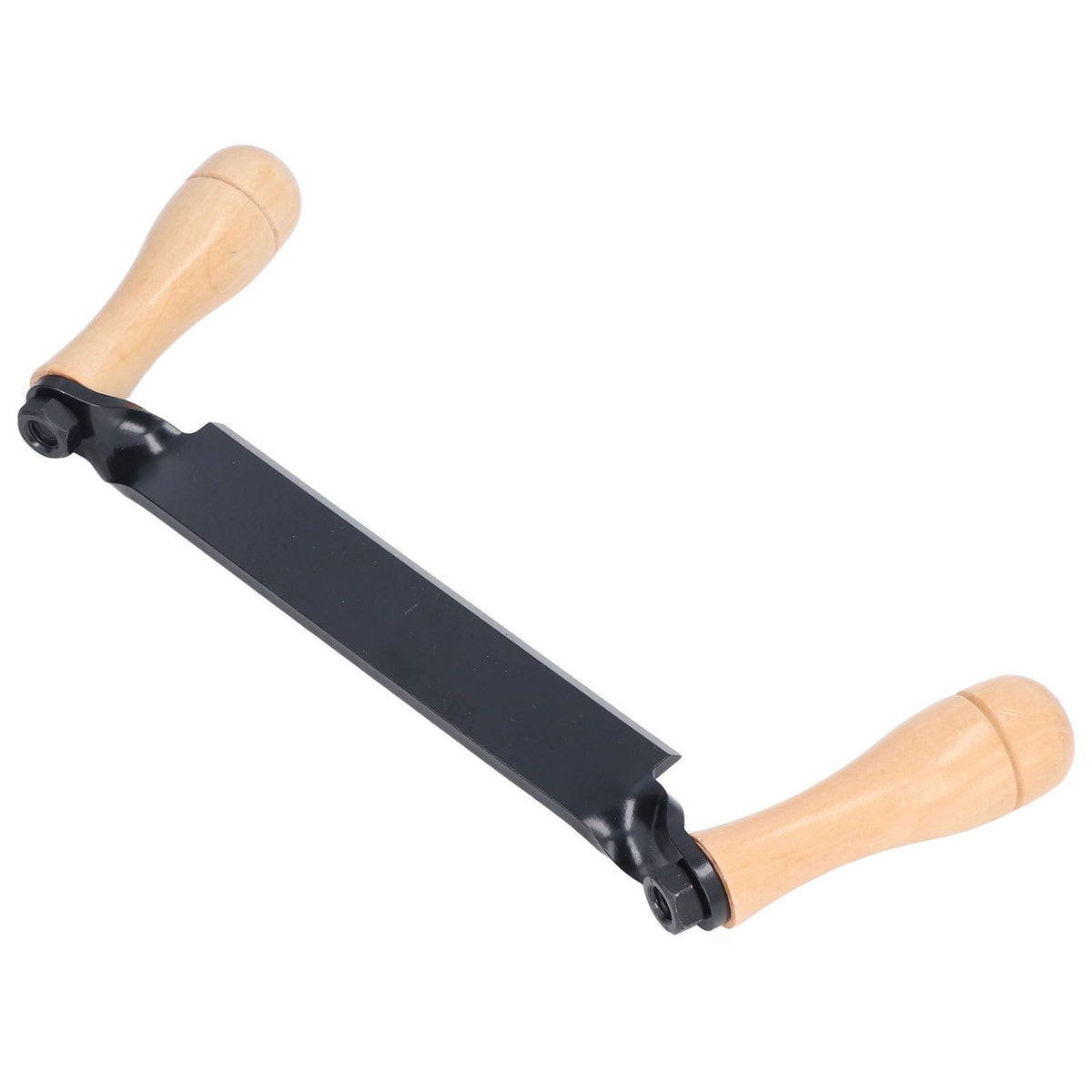 Straight Draw Knife Tungsten Steel Wooden Handle Straight Type Safe Durable Draw Shave Tool for Log Wood Fence Post 10in