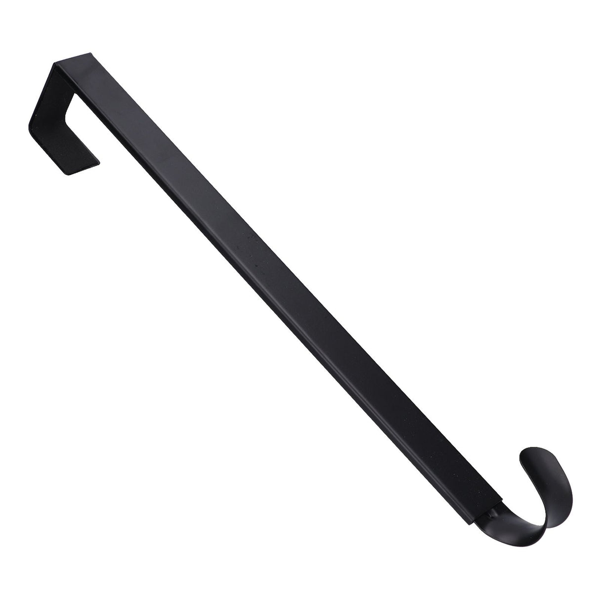 Retractable Door Wreath Hook Adjustable No Punch Door Wreath Hanger Christmas OrnamentBlack