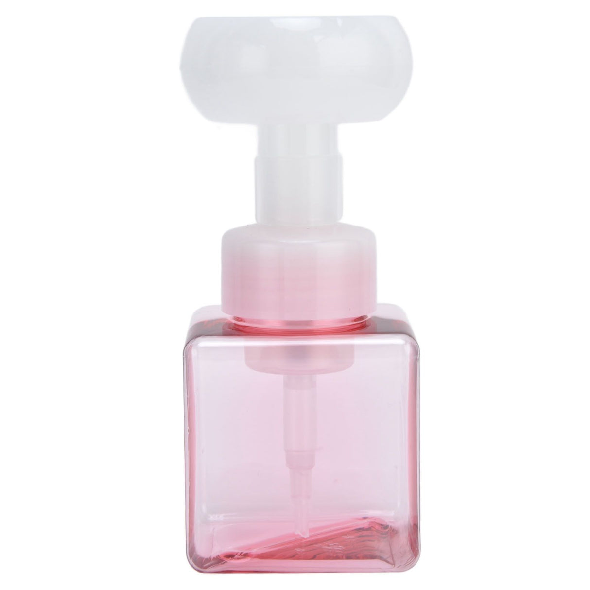 250ml Foaming Bottle PETG Plastic Flower Foam Dispenser Square Bottles for Cosmetic PackagingTransparent Powder
