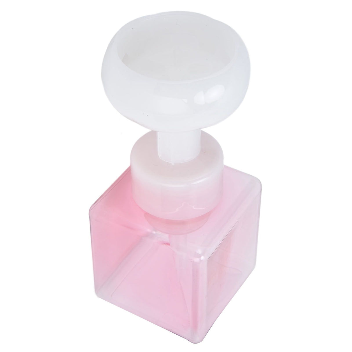 250ml Foaming Bottle PETG Plastic Flower Foam Dispenser Square Bottles for Cosmetic PackagingTransparent Powder
