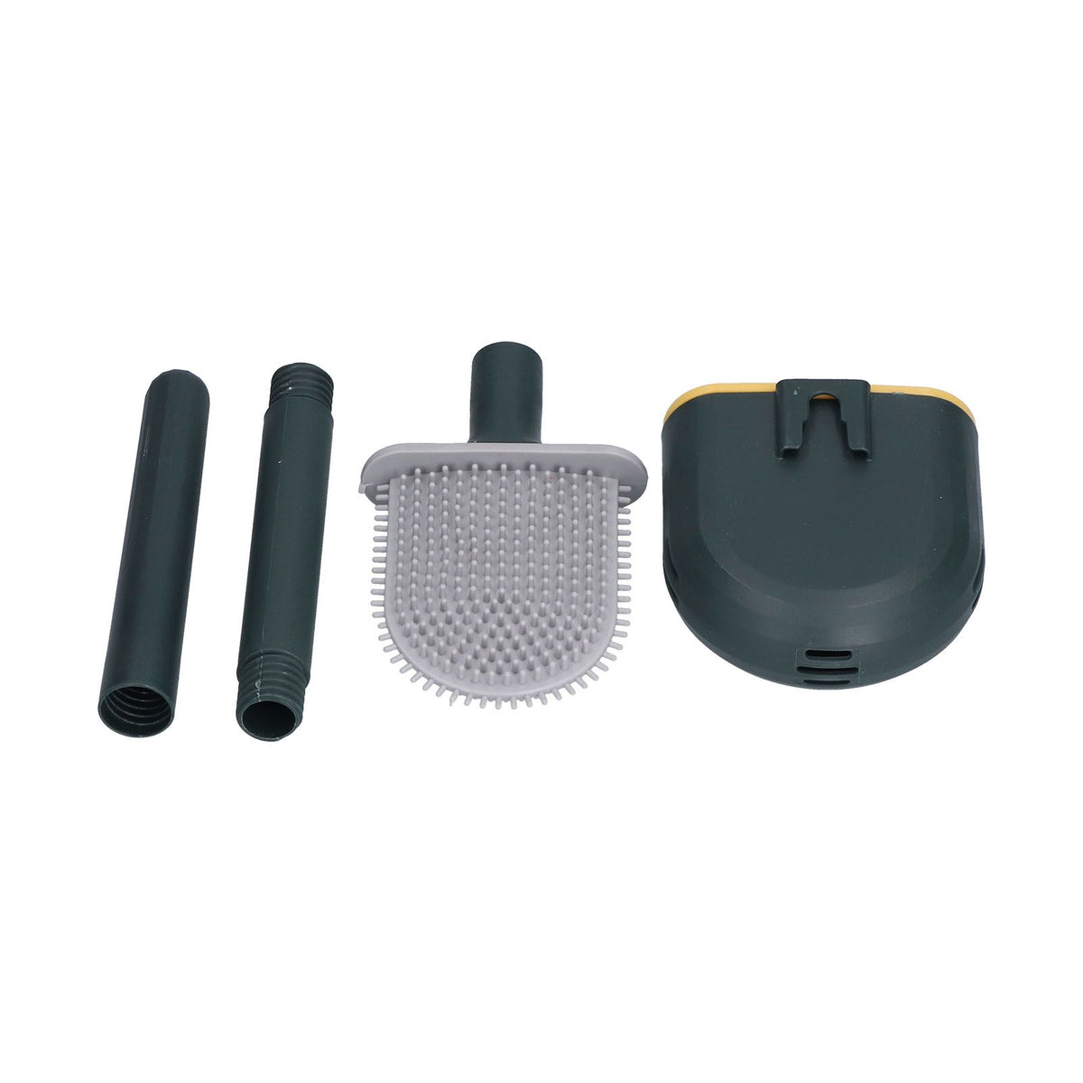 Wall Mounted Toilet Brush Drying Holder Set with Detachable Handle Cleaning Tool for Home Hotel BathroomGreen