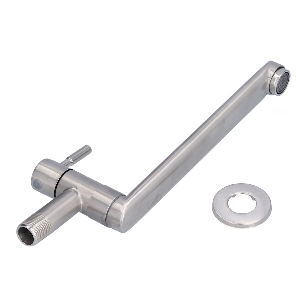 G1/2 Lengthen Water Faucet 304 Stainless Steel Single Cold Water Tap for Kitchen Balcony Mop Pool