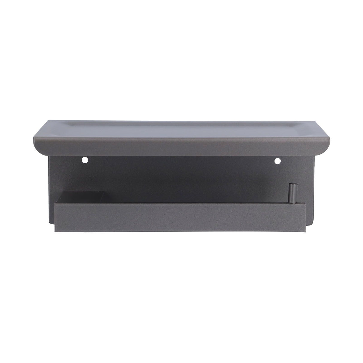 Toilet Paper Holder Aluminium Alloy Anti Rust Bathroom Phone Holder Gray Widen Punch Installation
