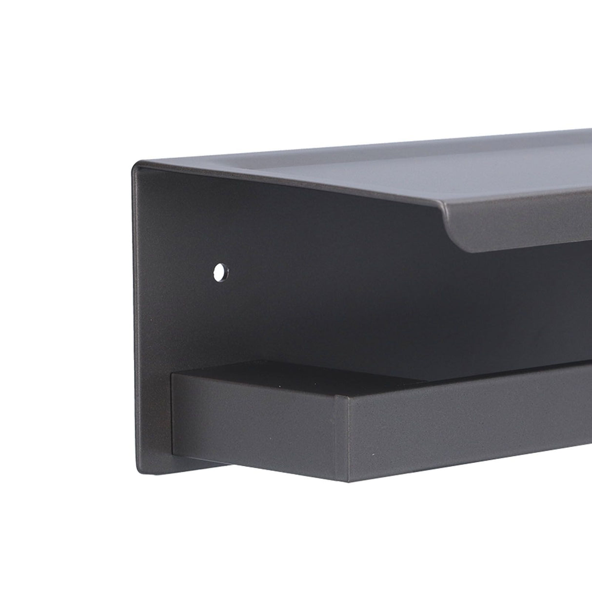 Toilet Paper Holder Aluminium Alloy Anti Rust Bathroom Phone Holder Gray Widen Punch Installation