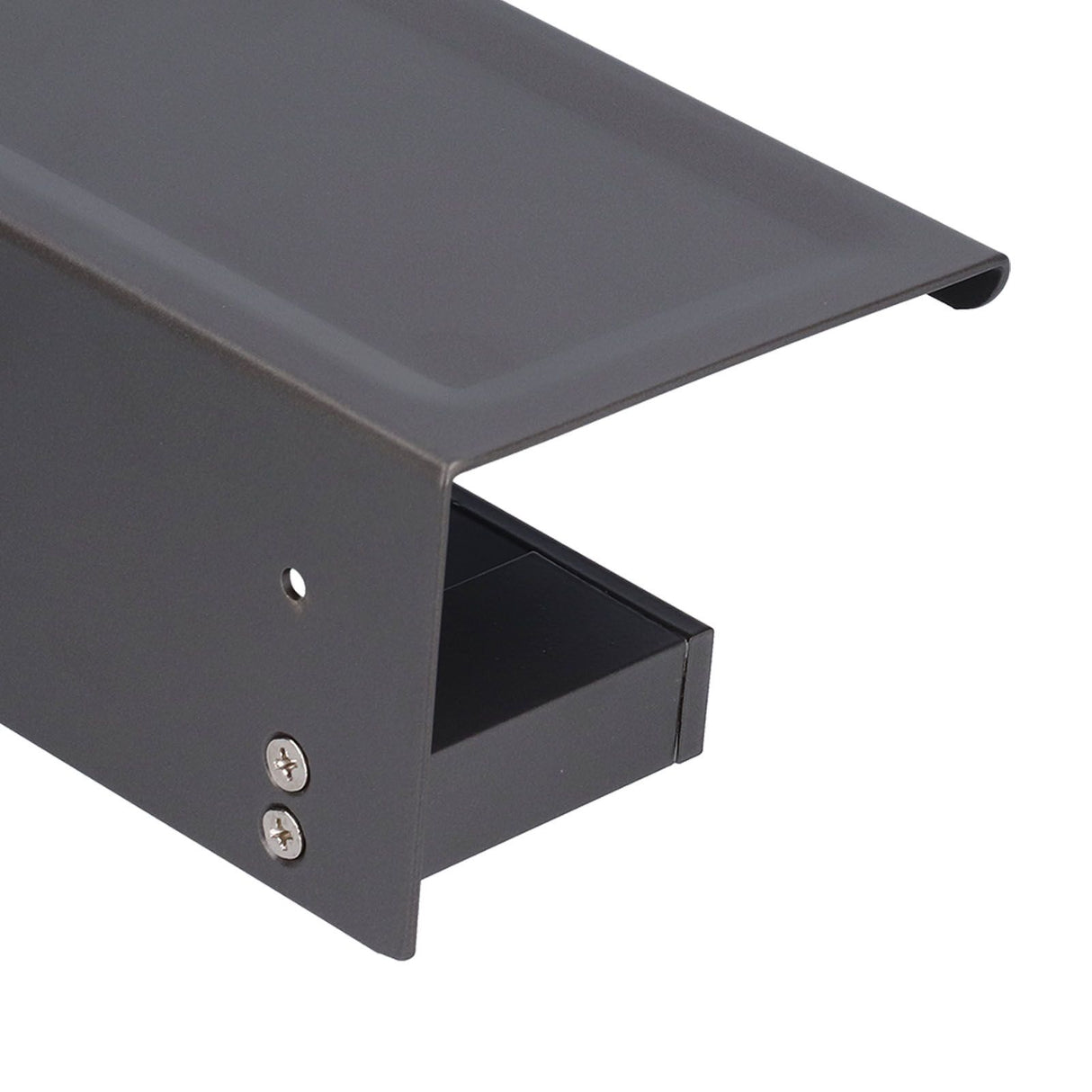 Toilet Paper Holder Aluminium Alloy Anti Rust Bathroom Phone Holder Gray Widen Punch Installation
