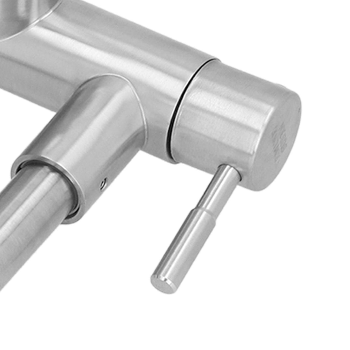 G3/4 Double Nozzle Single Cold Faucet 360 Degree Rotating 304 Stainless Steel Basin Tap for Kitchen Bathroom