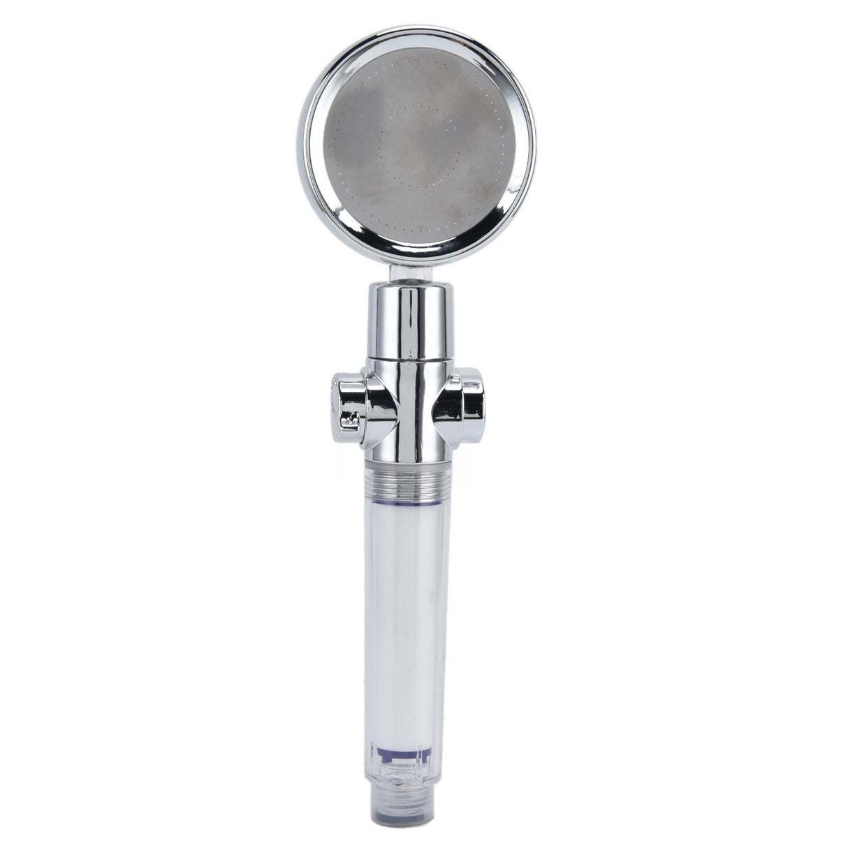Turbocharged Fan Shower Head Handheld Propeller Driven 360° Rotation G1/2 Thread Detachable for Water SavingGold