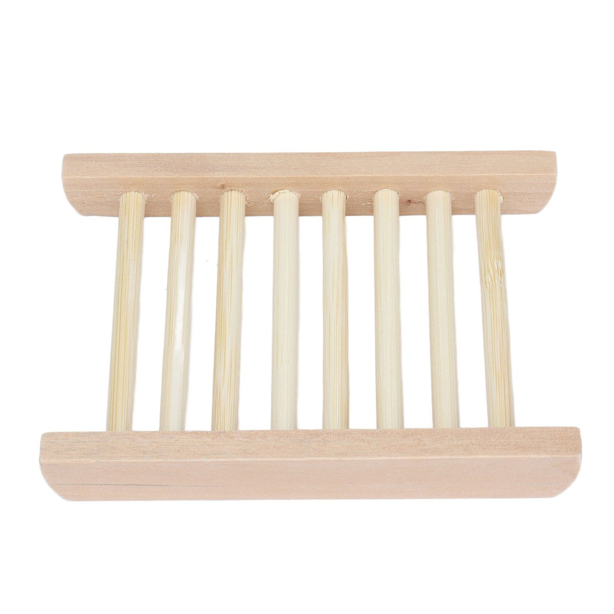 5pcs Bamboo Soap Dish Waterproof Antislip Wooden Bar Soap Holder for Shower Bathroom Kitchen