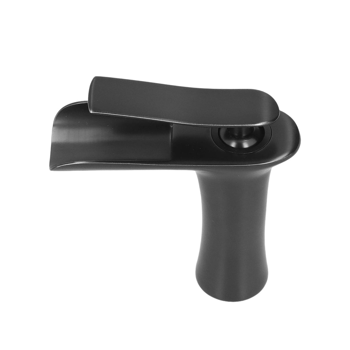 G1/2 Sink Faucet Copper Waterfall Water Tap Black Bathroom Basin Hot Cold Faucet for Kitchen Toilet