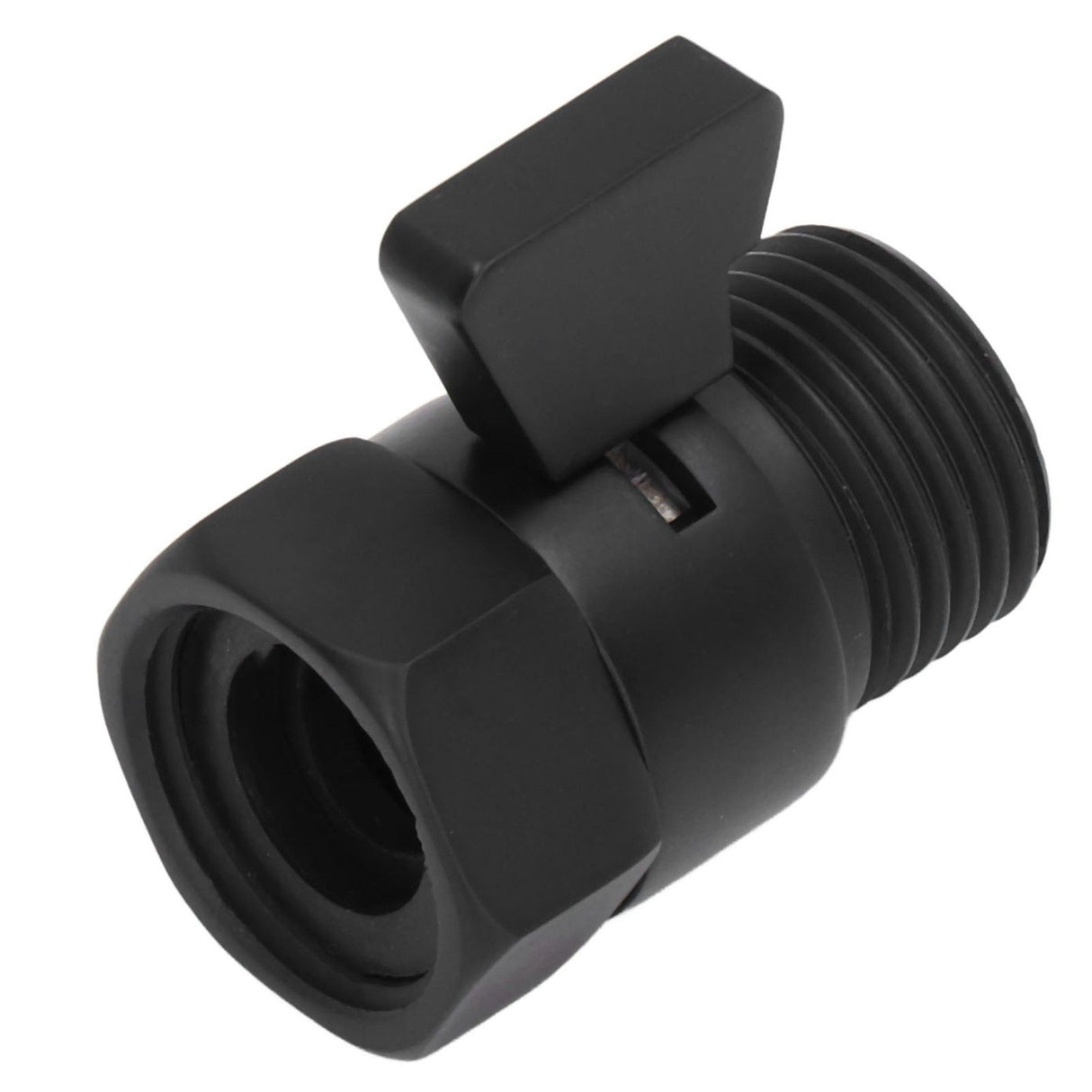 G1/2 Shut Off Valve Brass Water Control Valve Black Shower Head Sprayer Valve for Household Bathroom