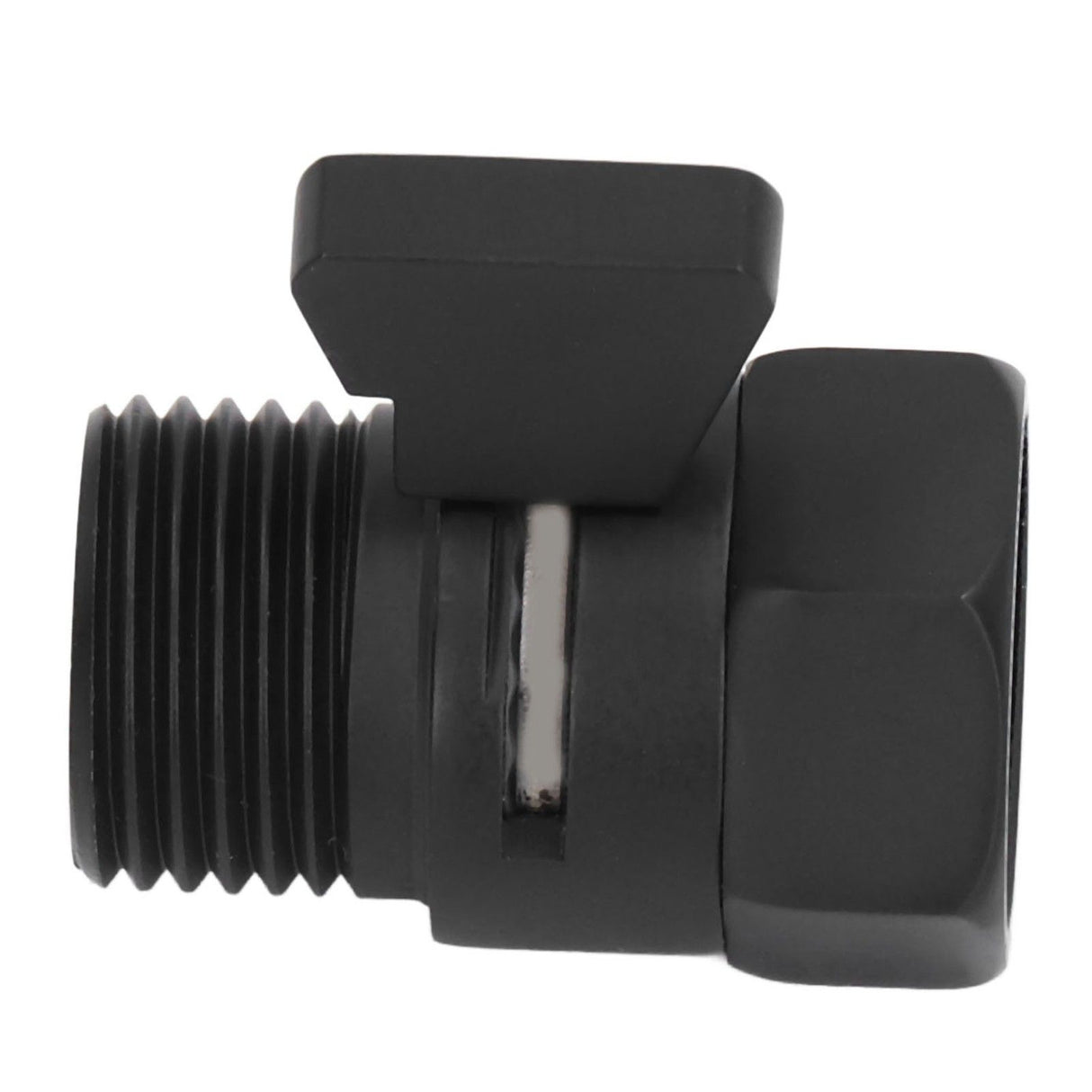 G1/2 Shut Off Valve Brass Water Control Valve Black Shower Head Sprayer Valve for Household Bathroom