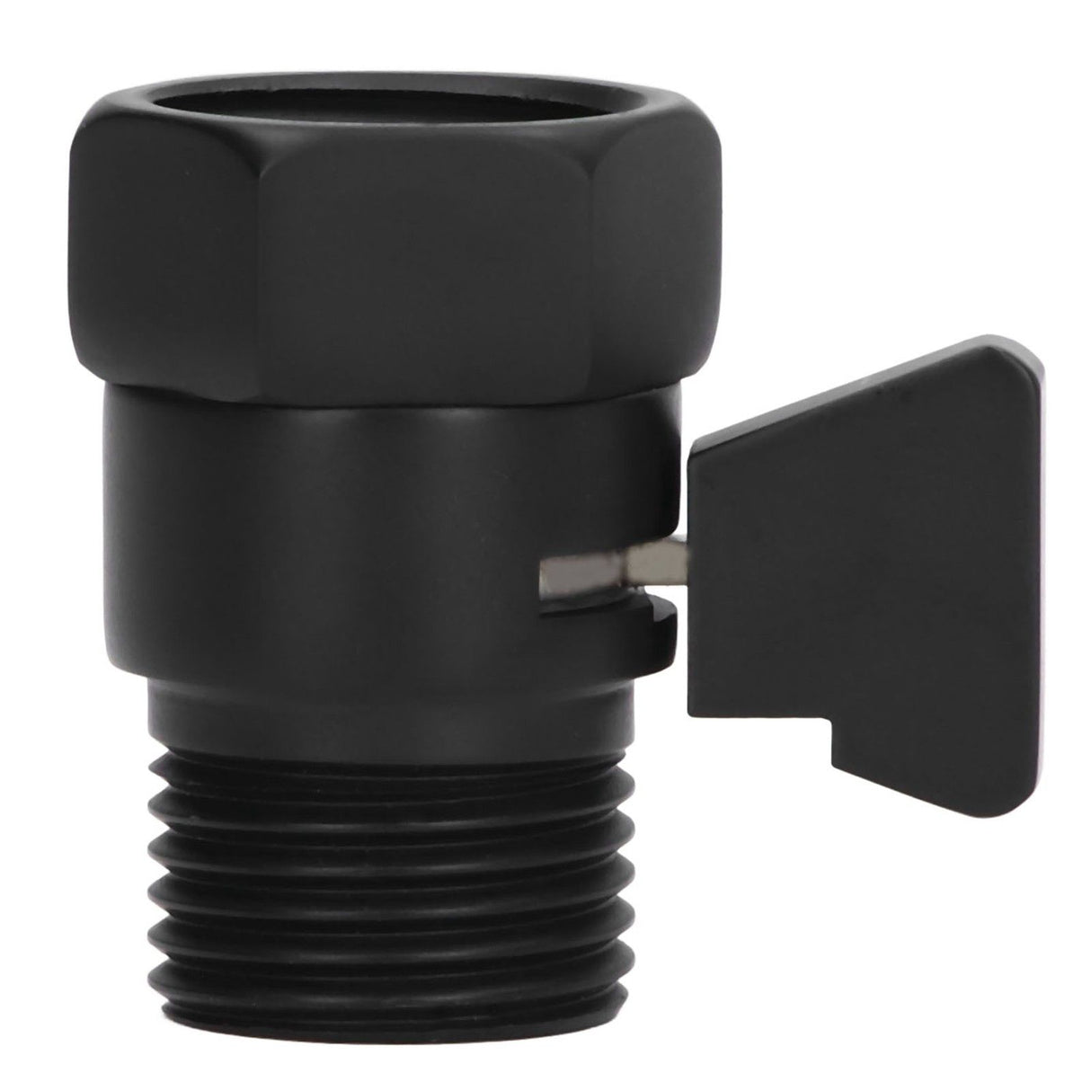 G1/2 Shut Off Valve Brass Water Control Valve Black Shower Head Sprayer Valve for Household Bathroom