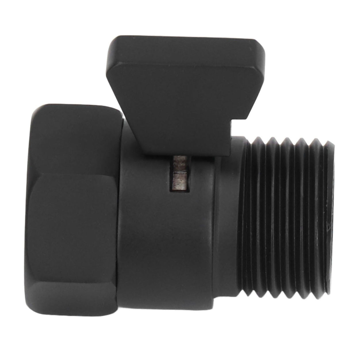 G1/2 Shut Off Valve Brass Water Control Valve Black Shower Head Sprayer Valve for Household Bathroom