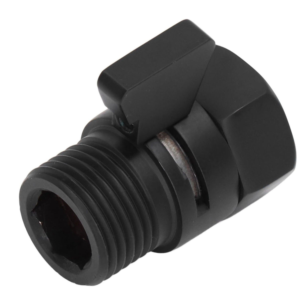G1/2 Shut Off Valve Brass Water Control Valve Black Shower Head Sprayer Valve for Household Bathroom