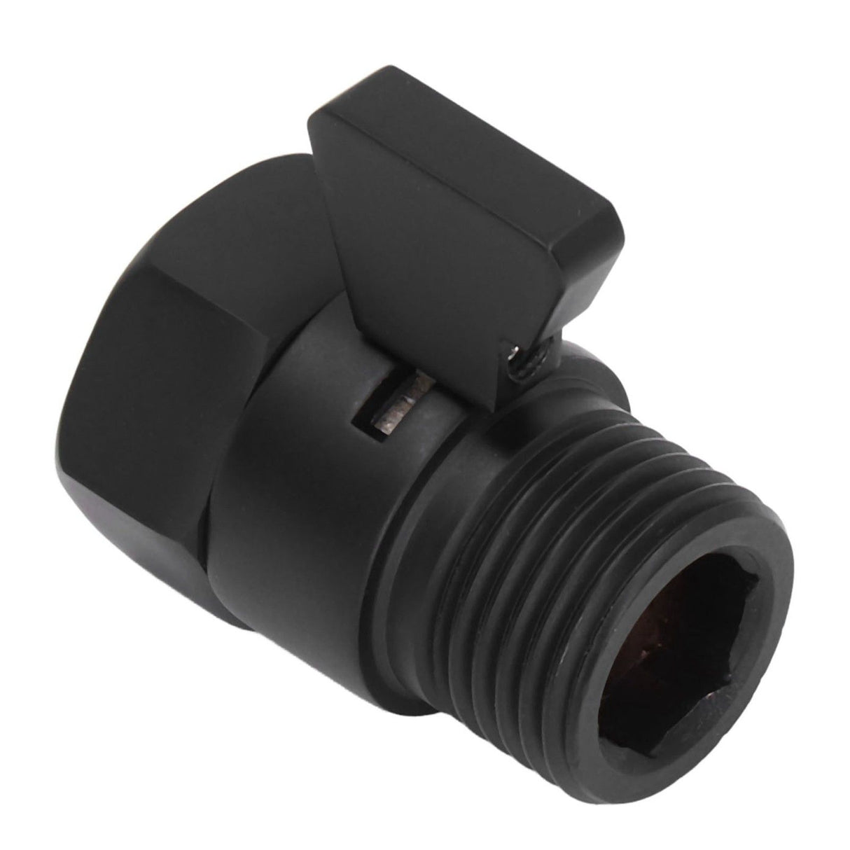 G1/2 Shut Off Valve Brass Water Control Valve Black Shower Head Sprayer Valve for Household Bathroom
