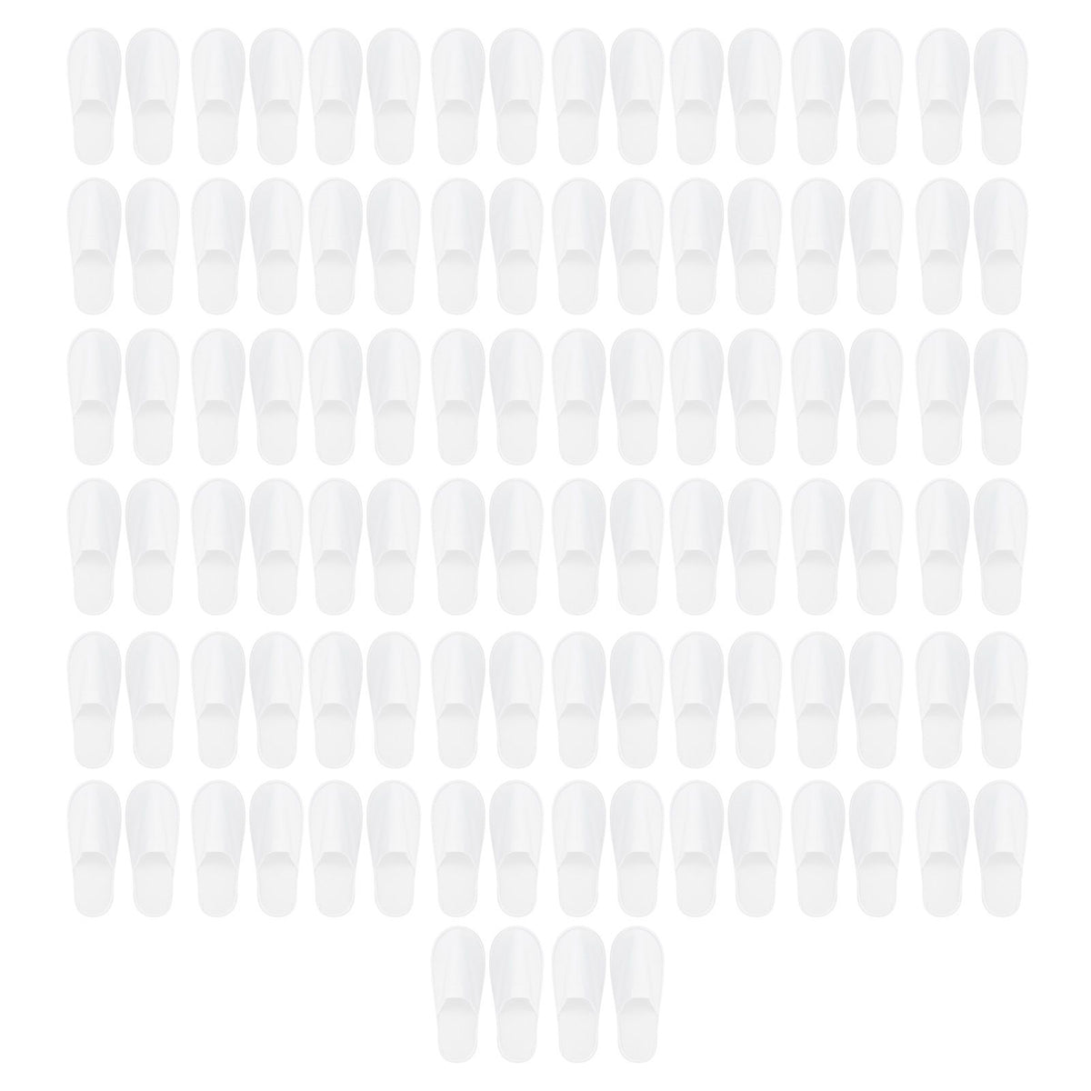 50 Pair White Disposable Slippers Hotel Slippers Anti Slip Spa Centre Travel Slippers for Outdoor Guest Room