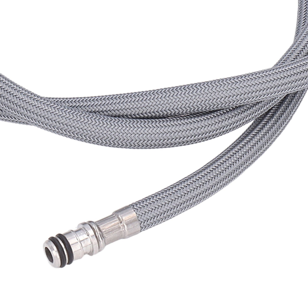 G1/2 1.5m Pull Out Faucet Hose Nylon Braid PVC Flexible Faucet Hose Replacement for Kitchen Bathroom