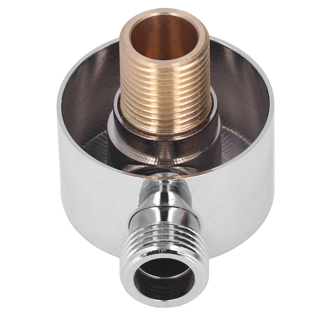Shower Adapter Brass Construction Chrome Plated G1/2 Wall Mounted Easy Installation Round Shower Hose Connector